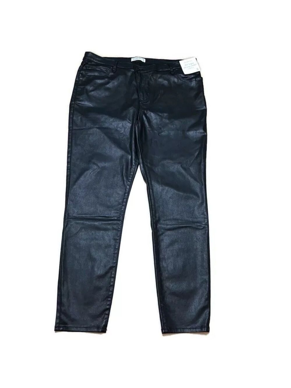 Abercrombie & Fitch Super Skinny High Rise Ankle Women’s 20S Black Faux Leather